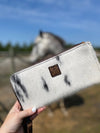 The Classic Cowhide clutch
